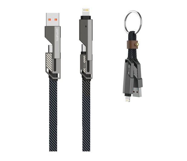 4smarts ComboCord Flat 240W USB/USB-C/Lightning 1.5m + brelok - 1535853 - zdjęcie 3